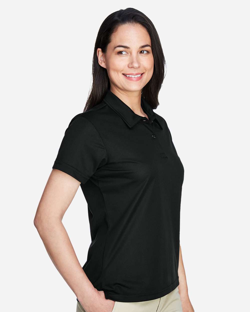 Women's Command Snag Protection Polo - OnModelSide - B693D9502 - Black