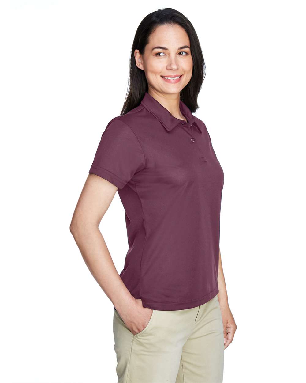 Women's Command Snag Protection Polo - OnModelSide - B693D9532 - Sport Dark Maroon