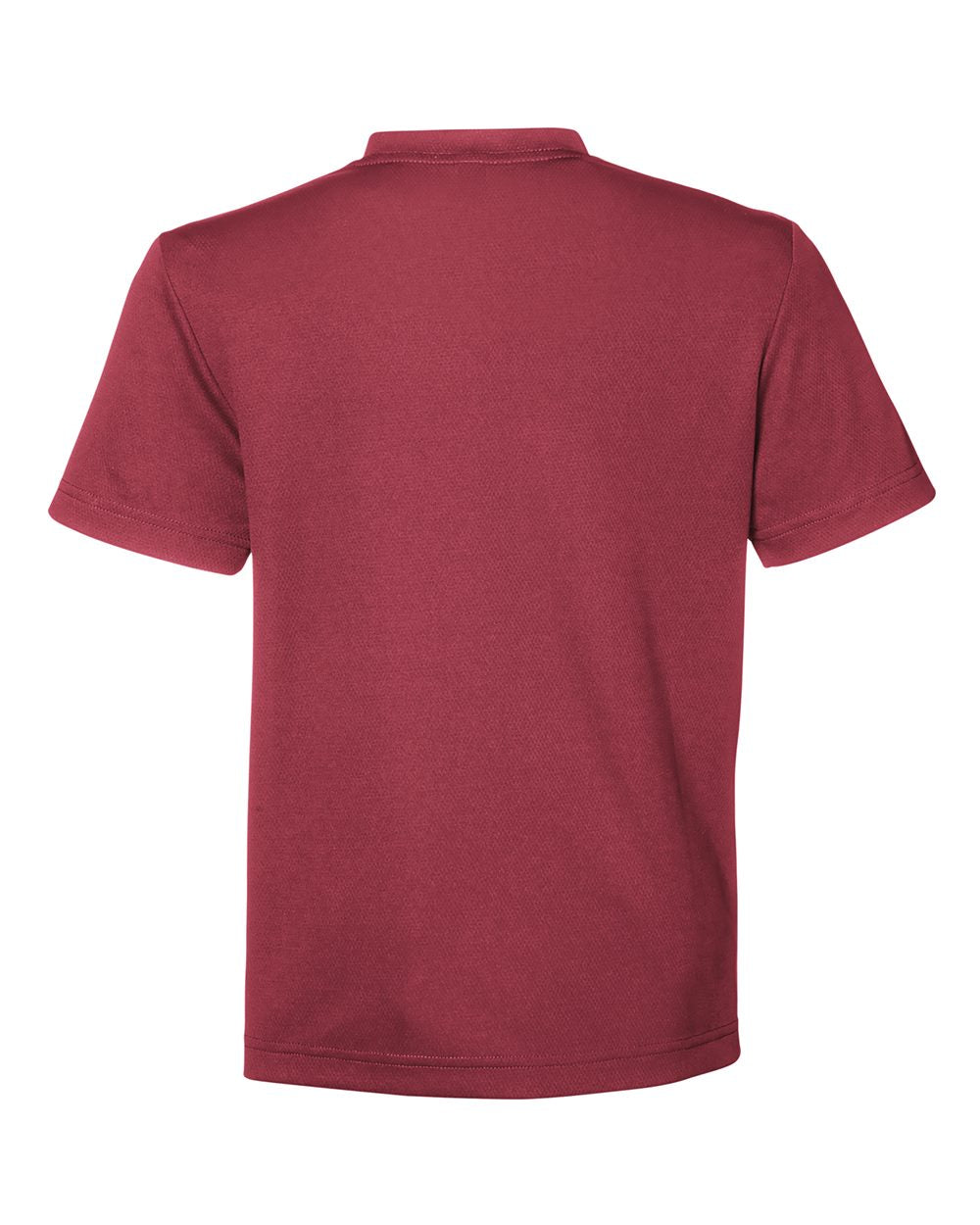 Youth Zone Performance Mesh T-Shirt - Back - B688D9102 - Sport Maroon
