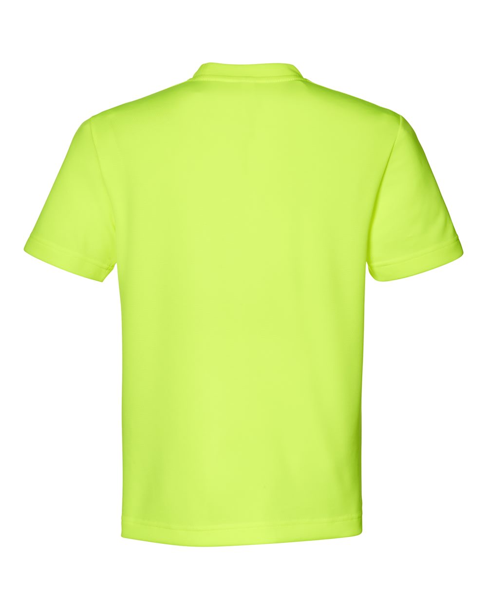 Youth Zone Performance Mesh T-Shirt - Back - B688D9172 - Safety Yellow