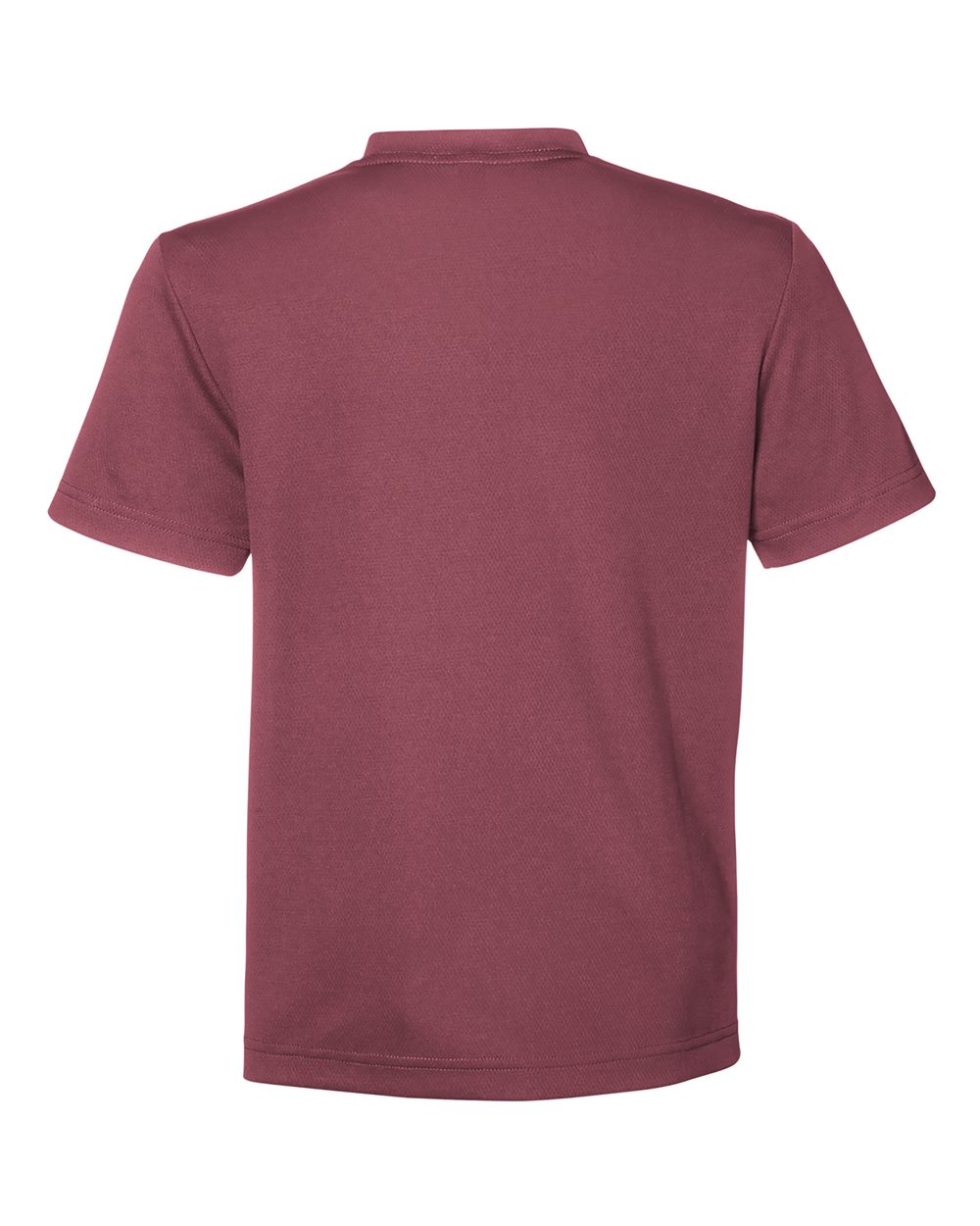 Youth Zone Performance Mesh T-Shirt - Back - B688D9532 - Sport Dark Maroon