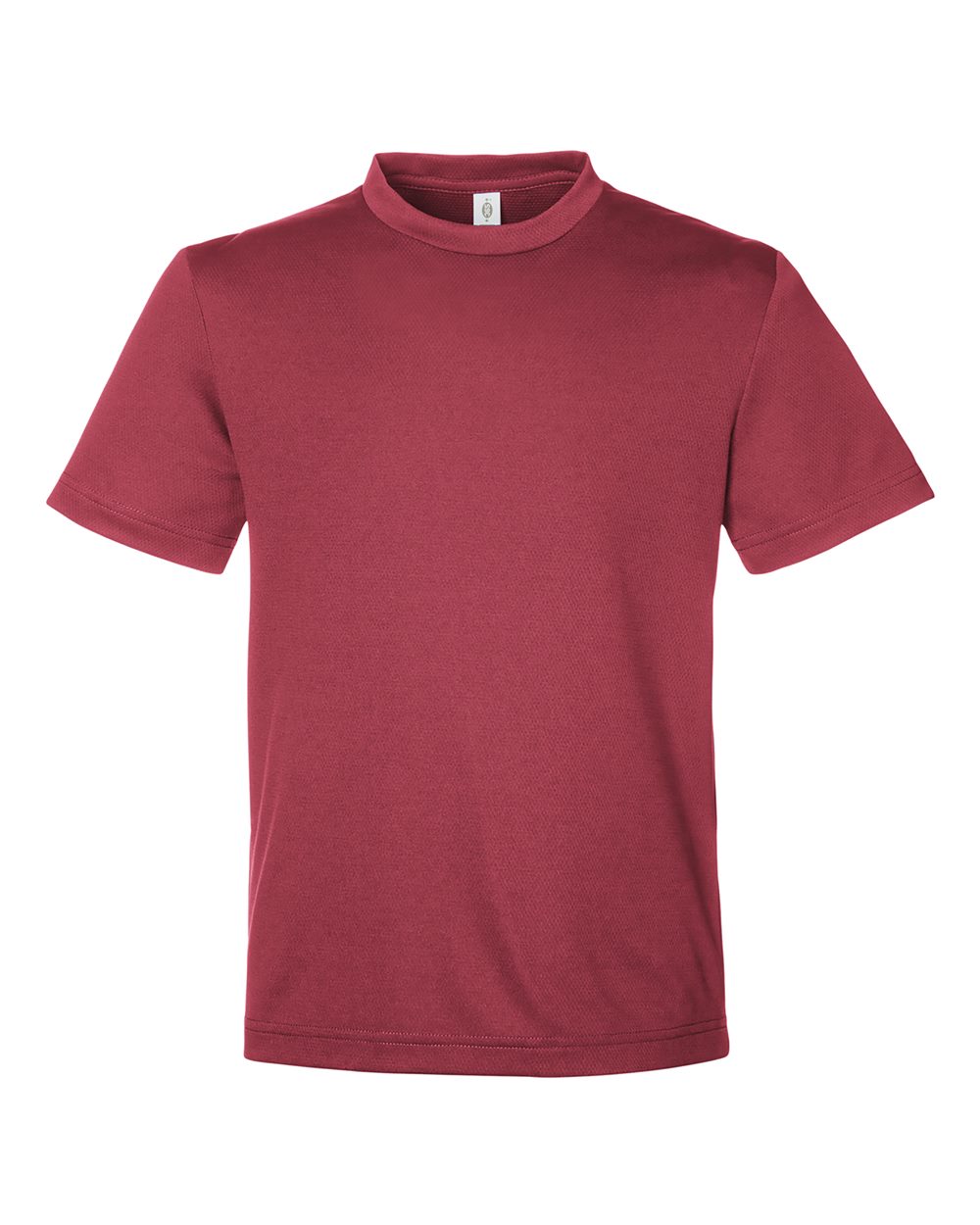 Youth Zone Performance Mesh T-Shirt - Front - B688D9102 - Sport Maroon