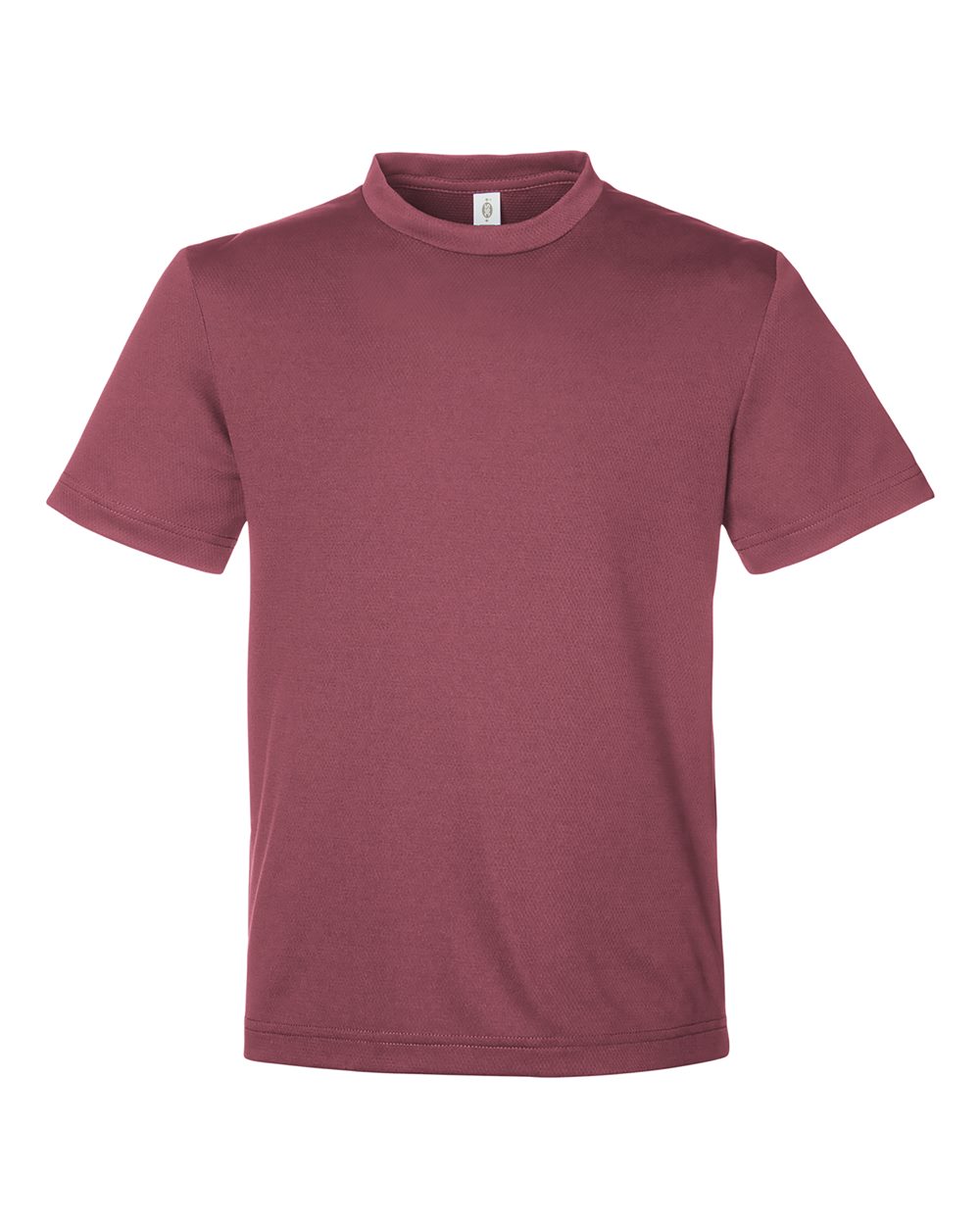 Youth Zone Performance Mesh T-Shirt - Front - B688D9532 - Sport Dark Maroon