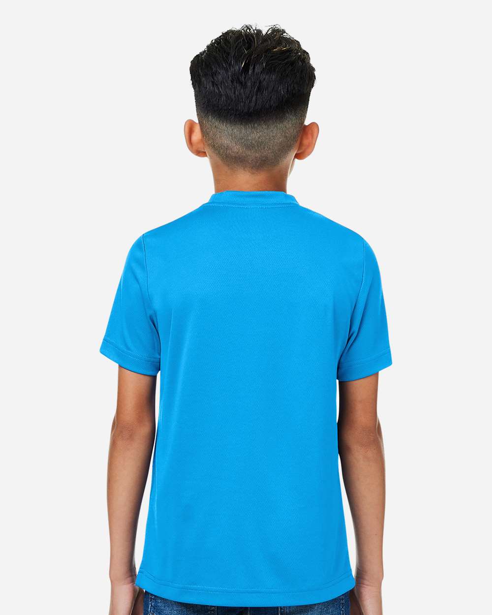 Youth Zone Performance Mesh T-Shirt - OnModelBack - B688D9062 - Electric Blue