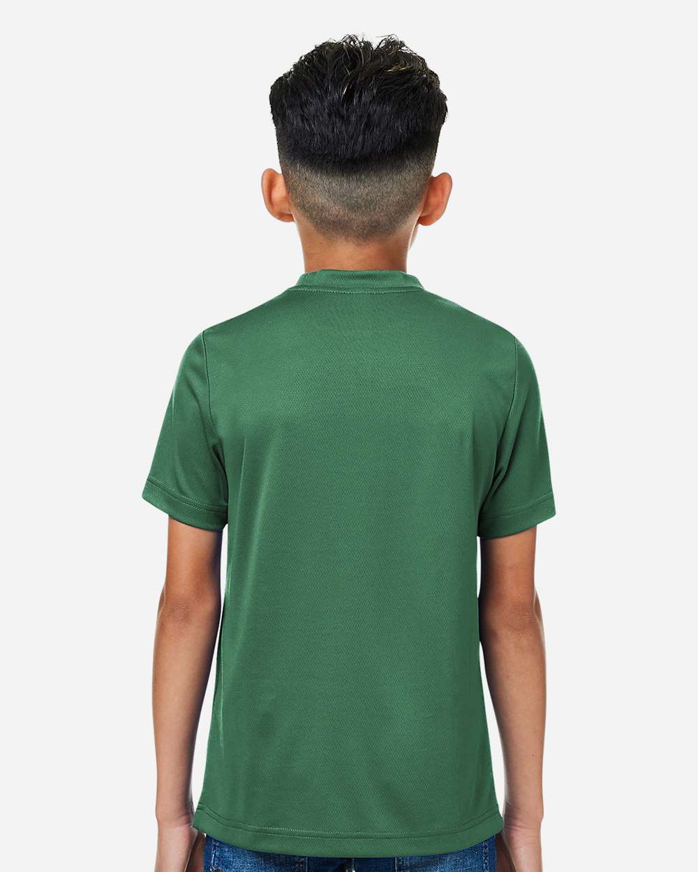 Youth Zone Performance Mesh T-Shirt - OnModelBack - B688D9192 - Sport Dark Green