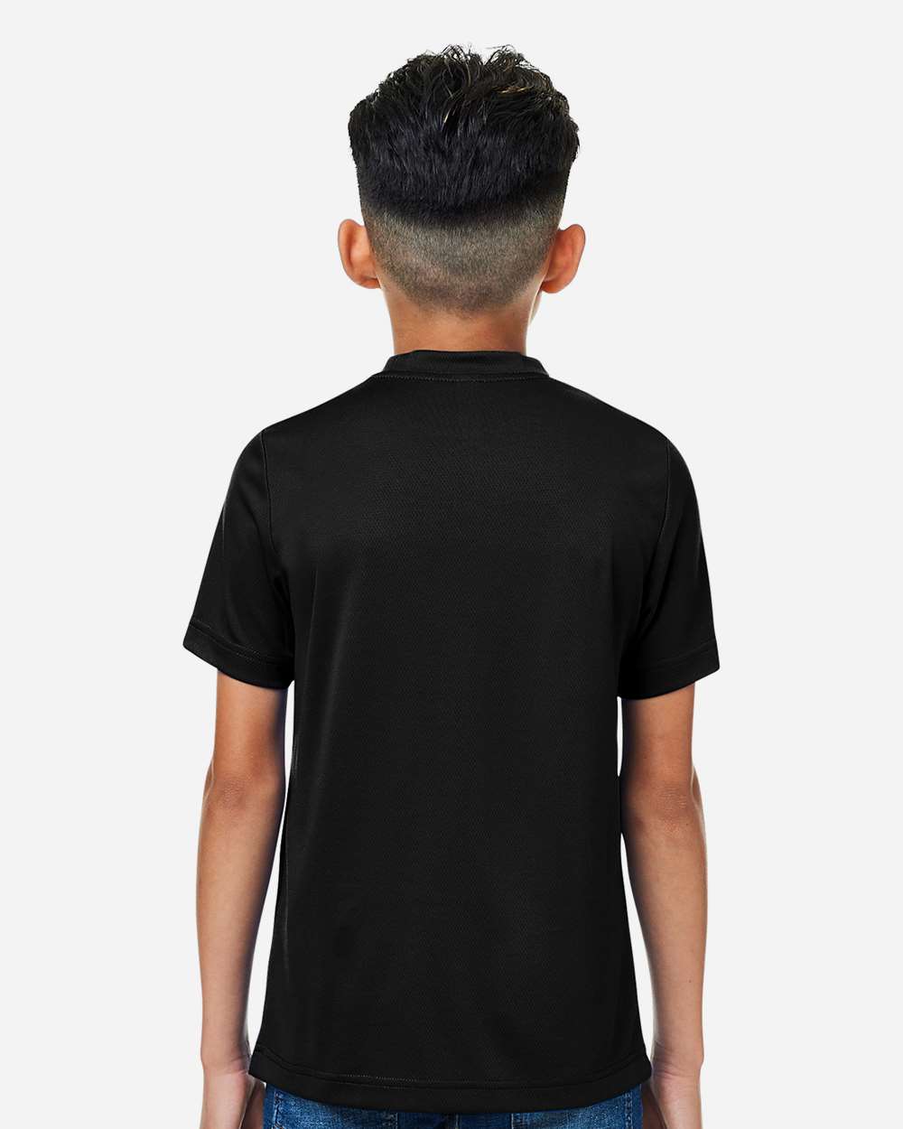 Youth Zone Performance Mesh T-Shirt - OnModelBack - B688D9502 - Black