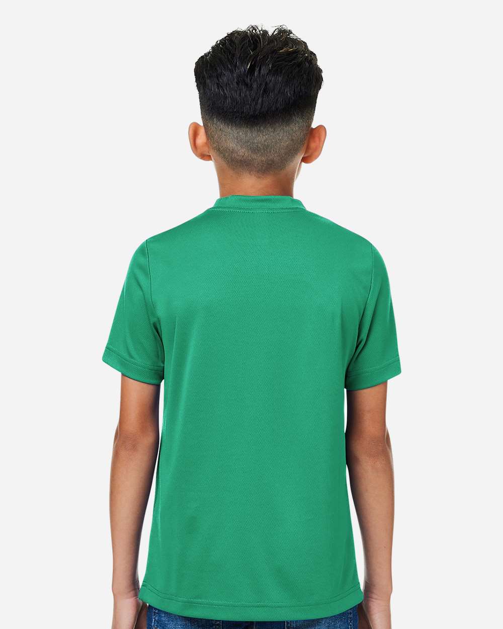 Youth Zone Performance Mesh T-Shirt - OnModelBack - B688D9602 - Sport Kelly