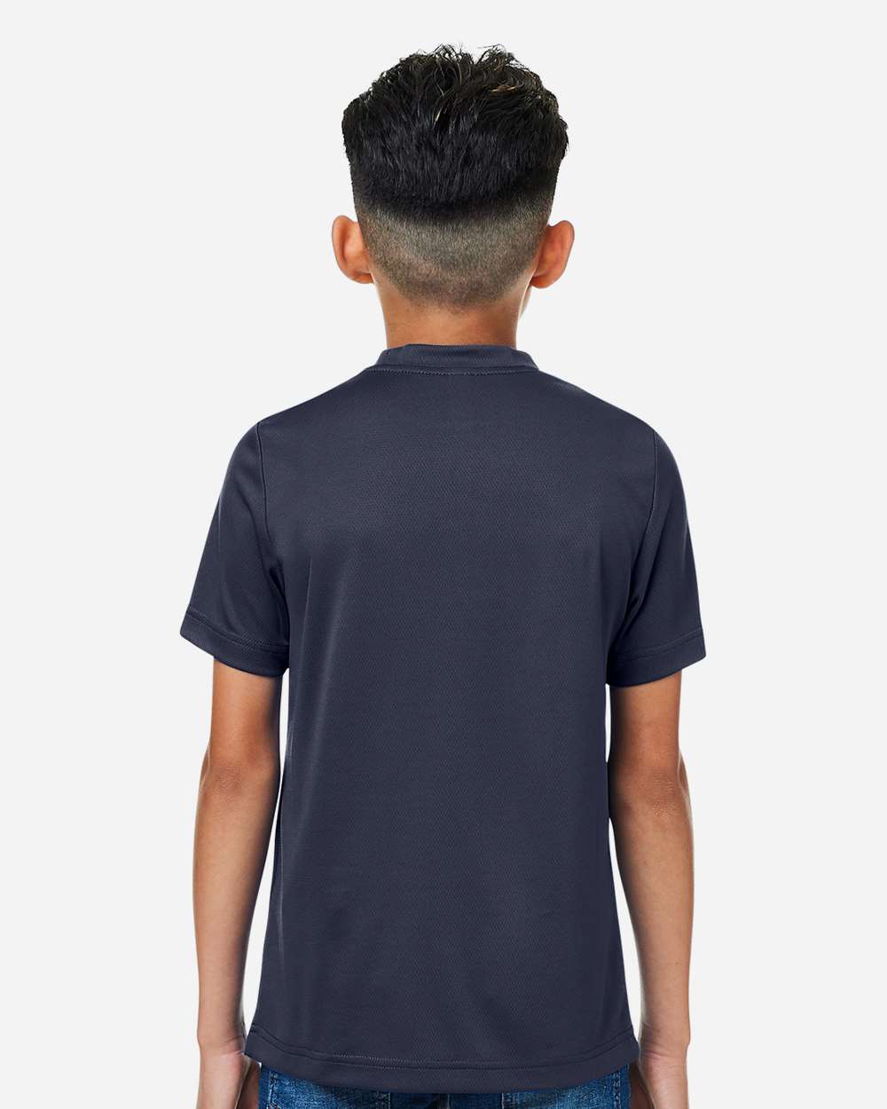 Youth Zone Performance Mesh T-Shirt - OnModelBack - B688D9652 - Sport Dark Navy