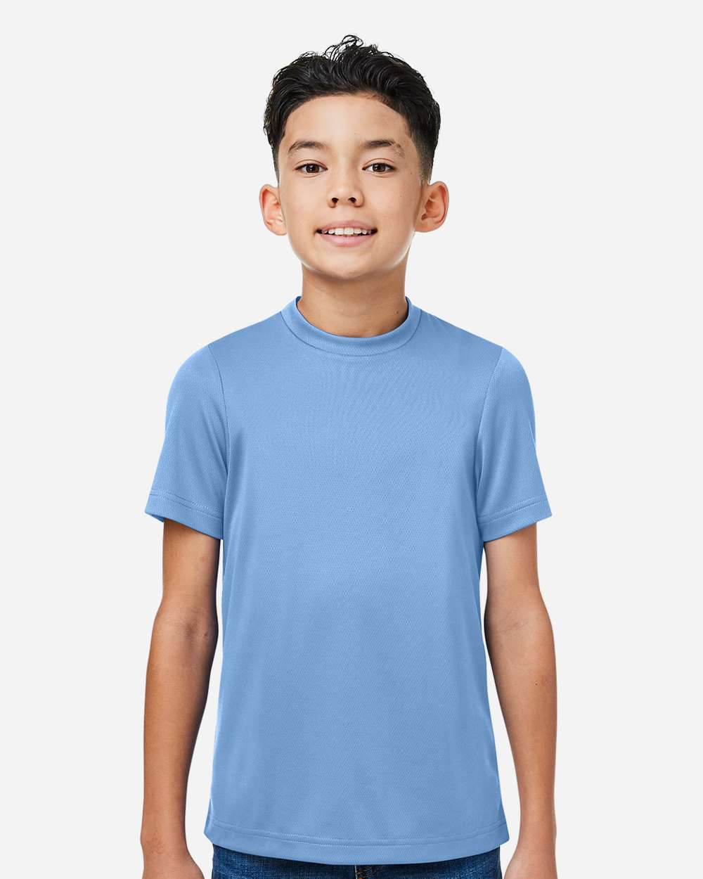 Youth Zone Performance Mesh T-Shirt - OnModelFront - B688D9252 - Sport Light Blue