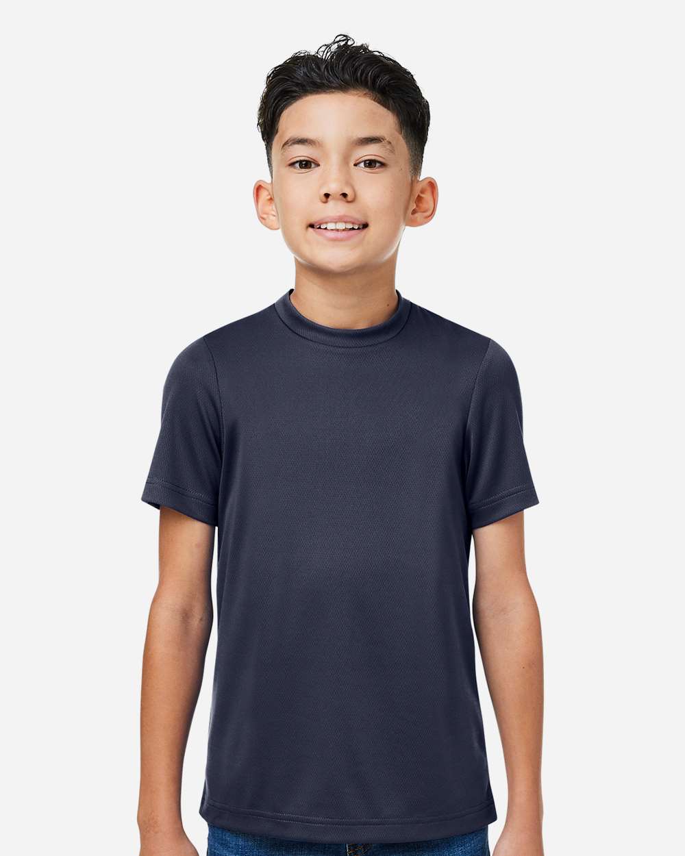 Youth Zone Performance Mesh T-Shirt - OnModelFront - B688D9652 - Sport Dark Navy