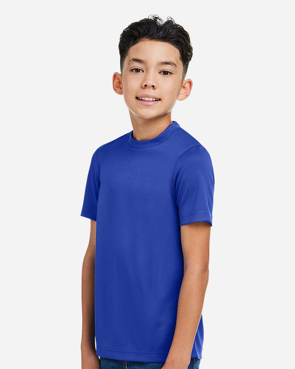 Youth Zone Performance Mesh T-Shirt - OnModelSide - B688D9752 - Sport Royal