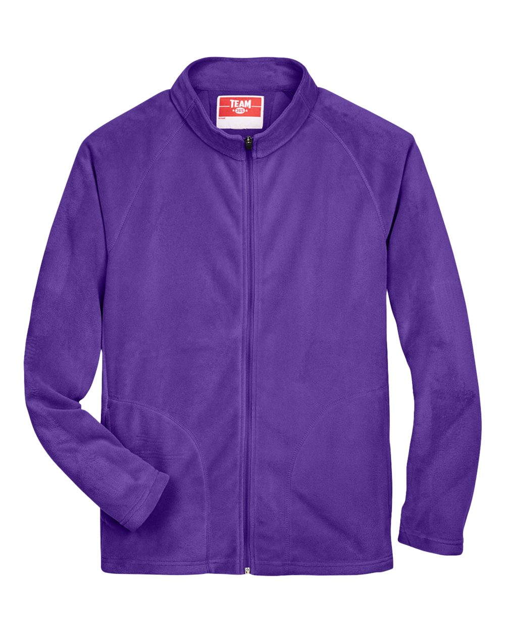 Men's Campus Microfleece Jacket - Front - B751D9672 - Sport Purple