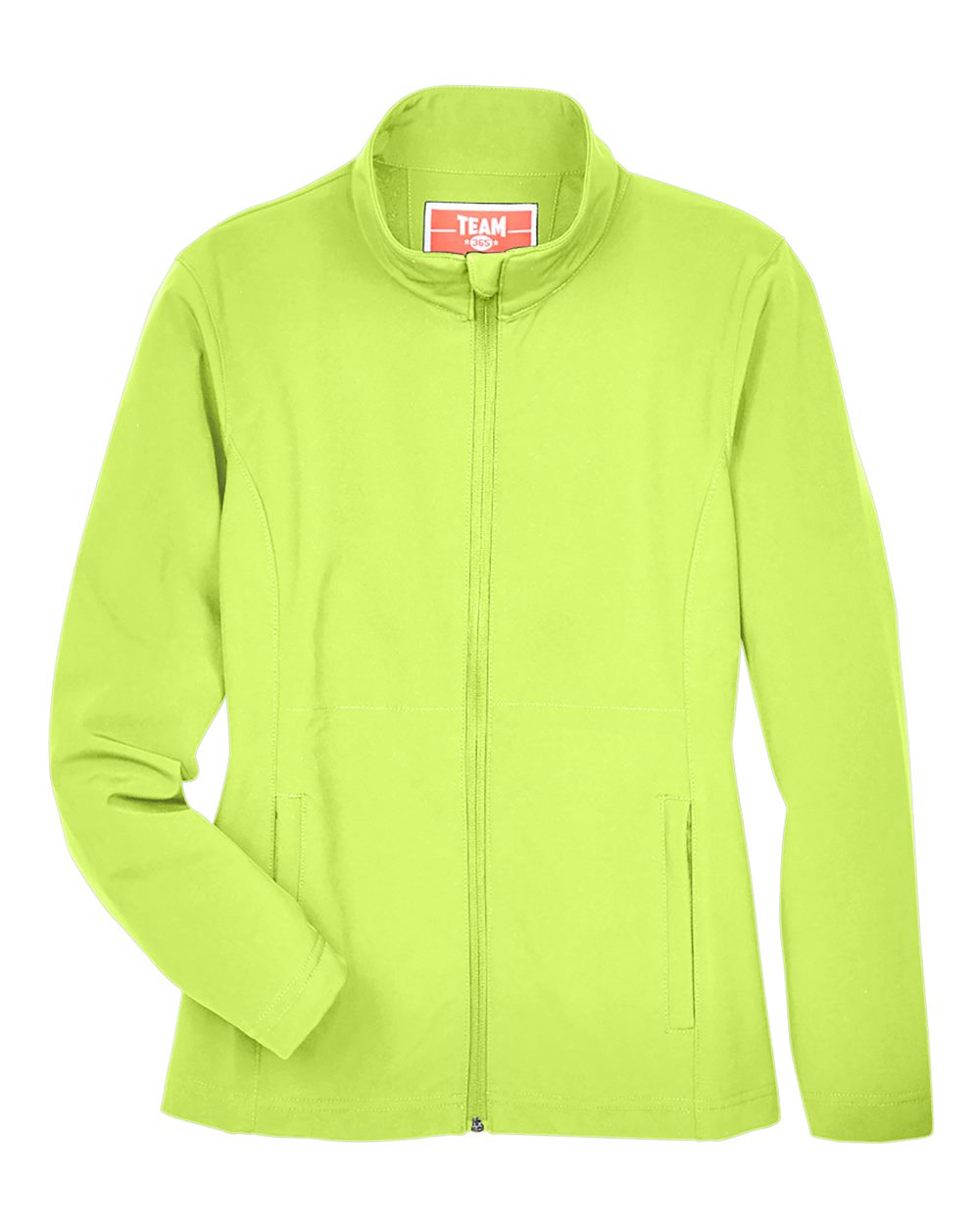 Women's Leader Soft Shell Jacket - Front - B743D9172 - Safety Yellow