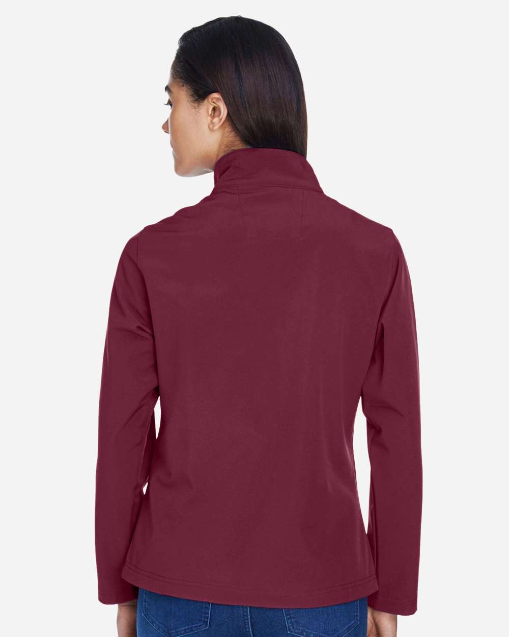 Women's Leader Soft Shell Jacket - OnModelBack - B743D9102 - Sport Maroon