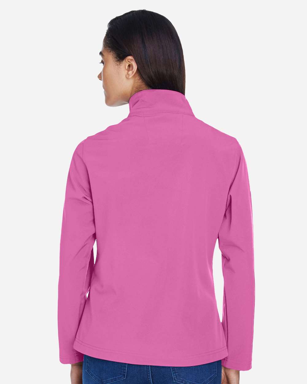 Women's Leader Soft Shell Jacket - OnModelBack - B743D9312 - Sport Charity Pink