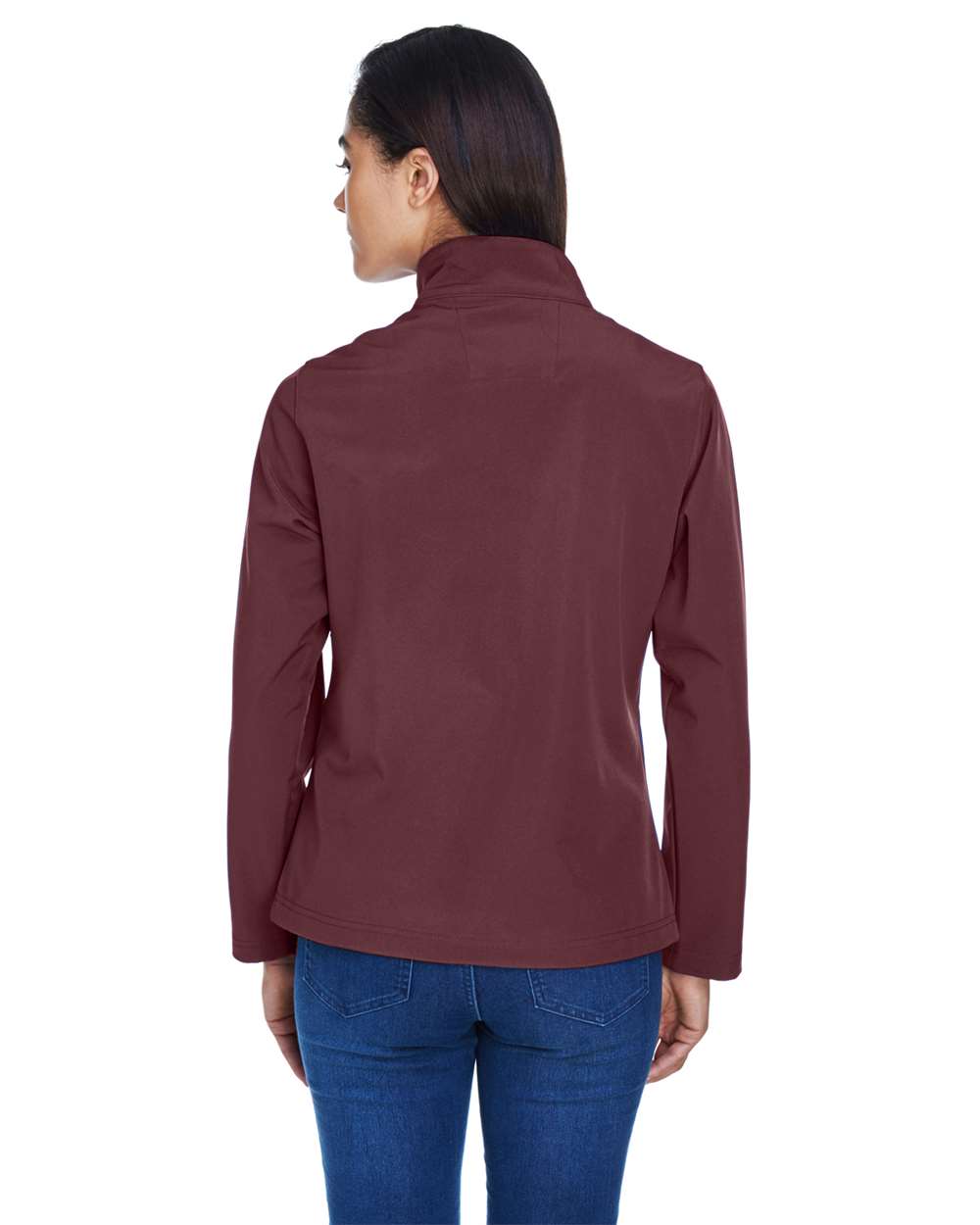 Women's Leader Soft Shell Jacket - OnModelBack - B743D9536 - Sport Dark Maroon