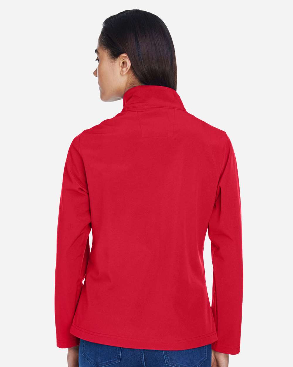 Women's Leader Soft Shell Jacket - OnModelBack - B743D9702 - Sport Red