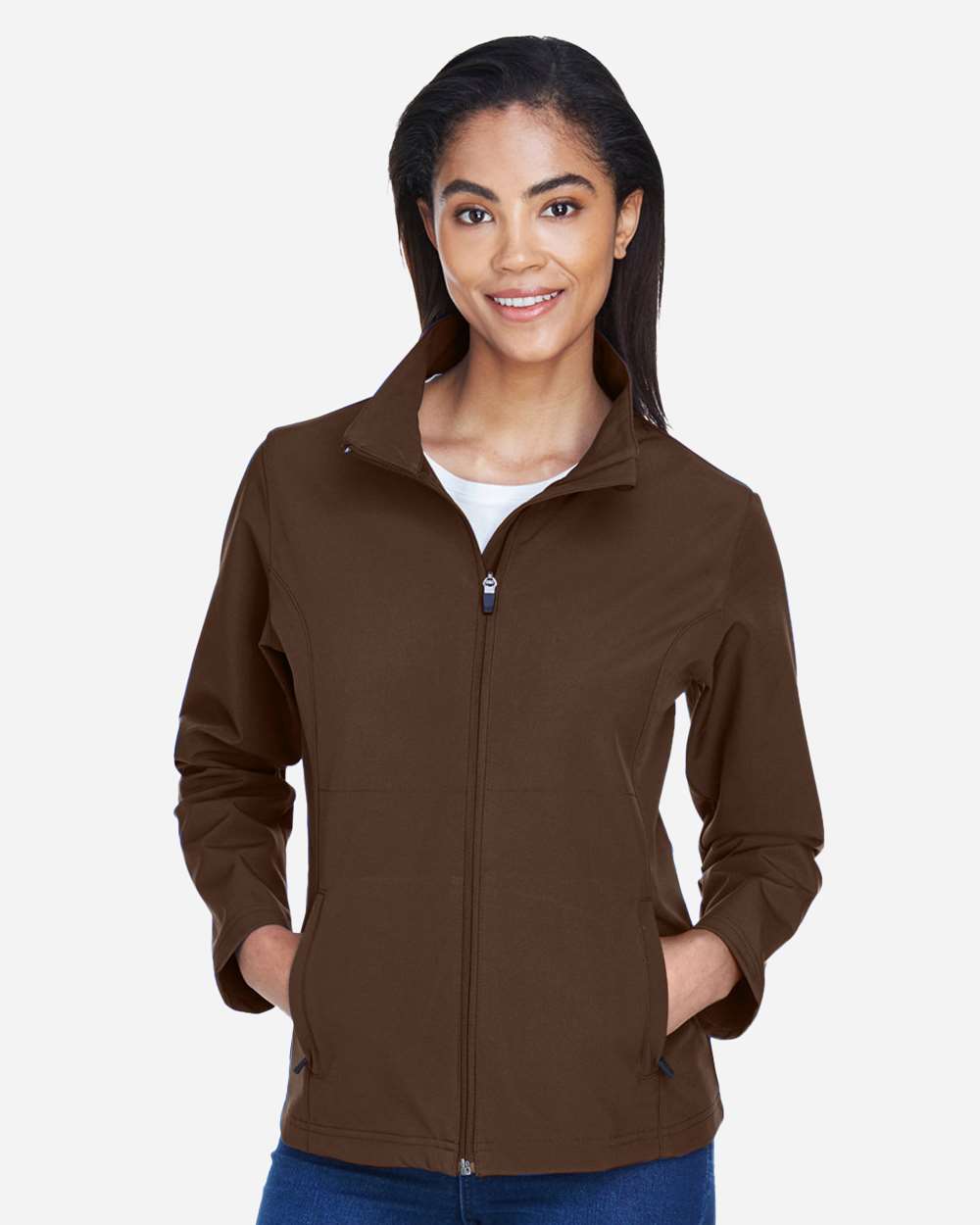 Women's Leader Soft Shell Jacket - OnModelFront - B743D9054 - Sport Dark Brown