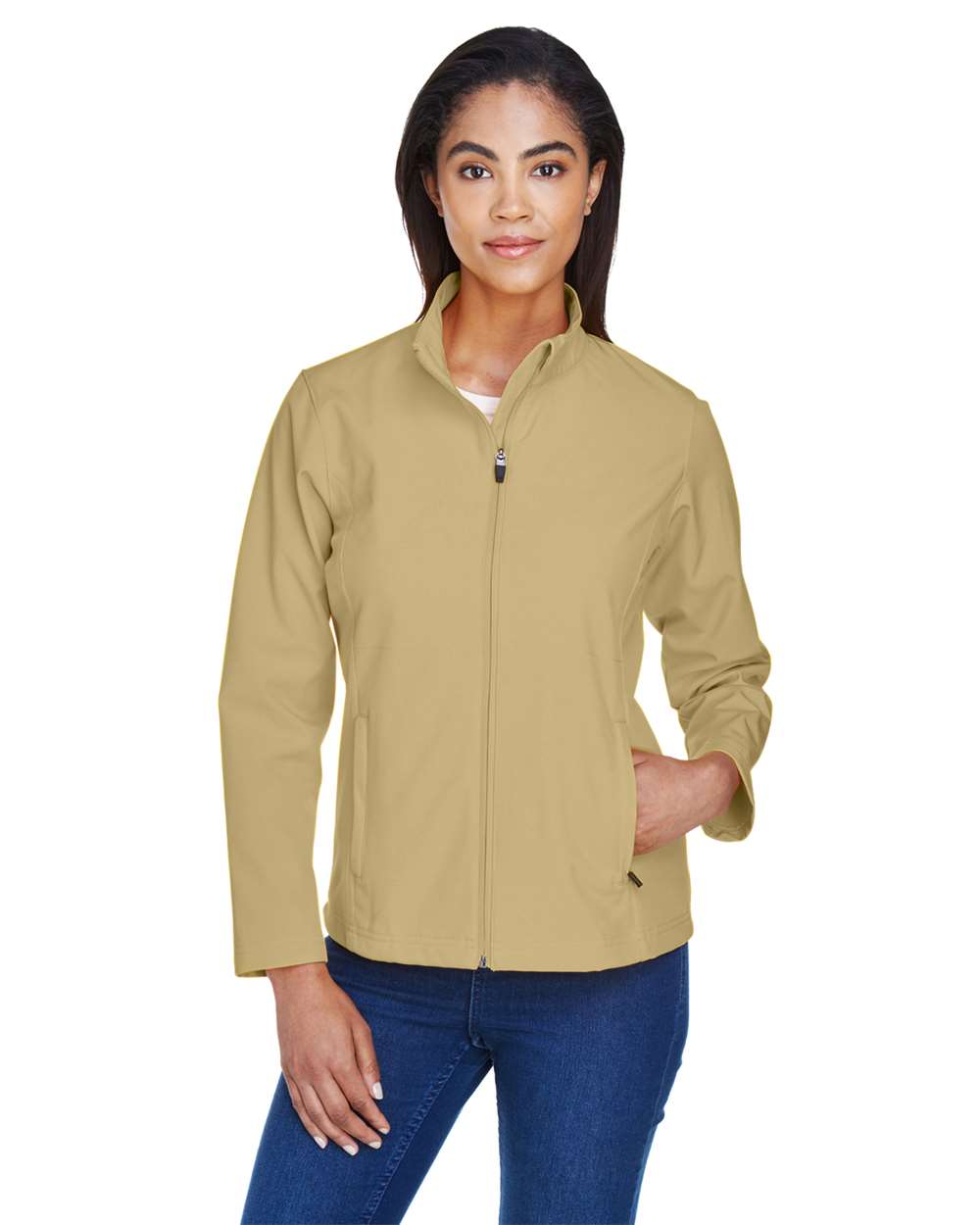 Women's Leader Soft Shell Jacket - OnModelFront - B743D9146 - Sport Vegas Gold