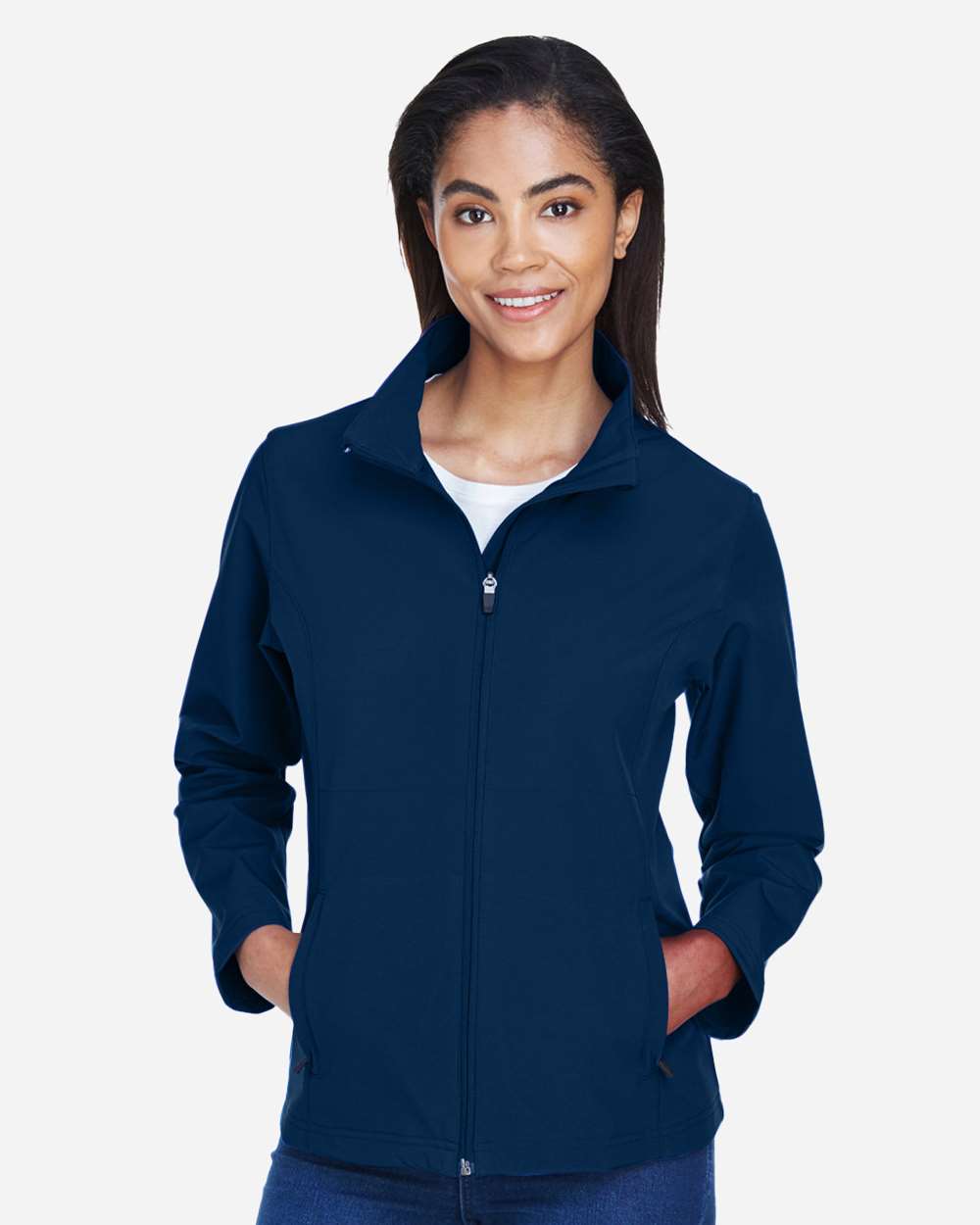 Women's Leader Soft Shell Jacket - OnModelFront - B743D9652 - Sport Dark Navy