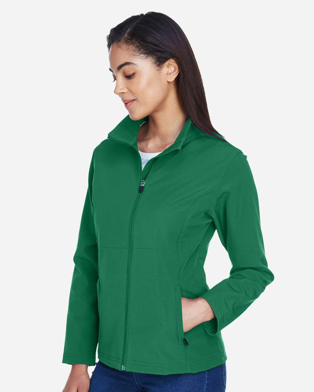 Women's Leader Soft Shell Jacket - OnModelSide - B743D9602 - Sport Kelly