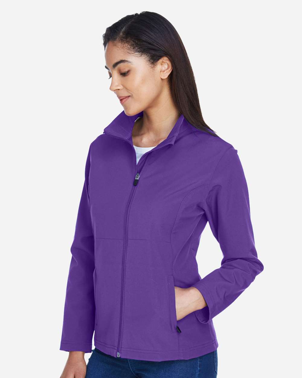 Women's Leader Soft Shell Jacket - OnModelSide - B743D9673 - Sport Purple
