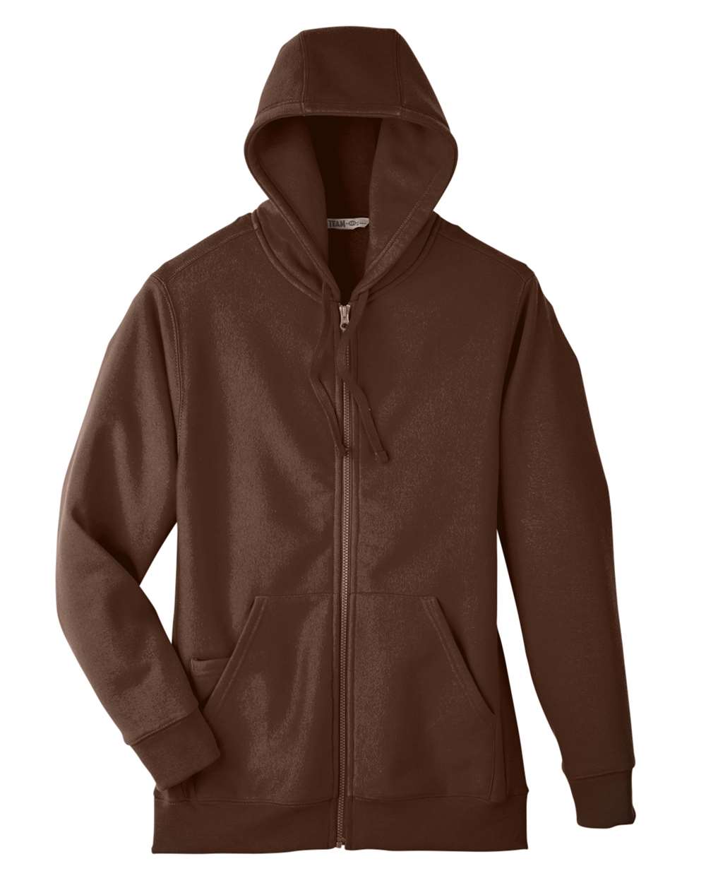 Unisex Zone HydroSport™ Heavyweight Full-Zip Hooded Sweatshirt - Front - B758D9054 - Sport Dark Brown