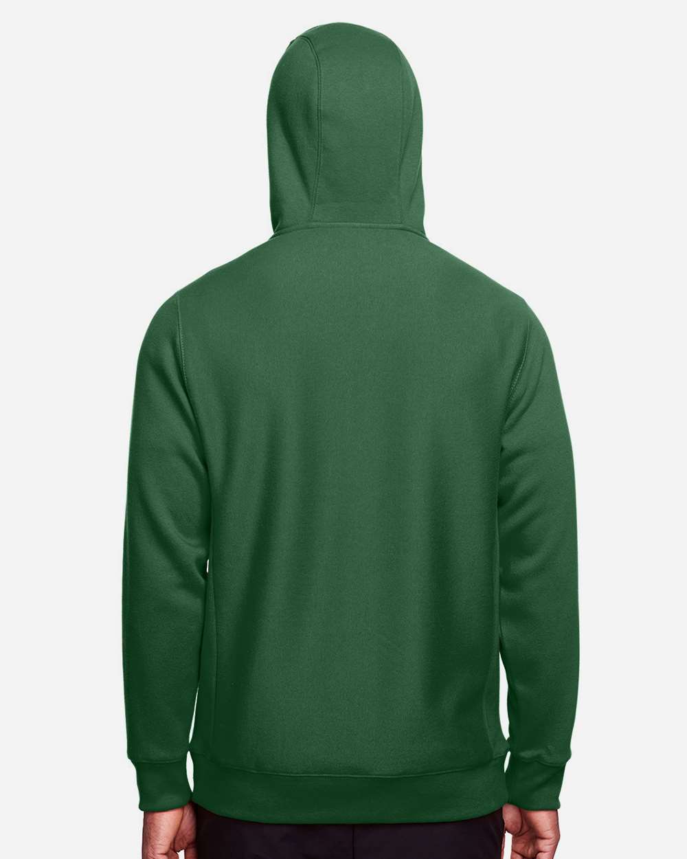 Unisex Zone HydroSport™ Heavyweight Full-Zip Hooded Sweatshirt - OnModelBack - B758D9192 - Sport Dark Green