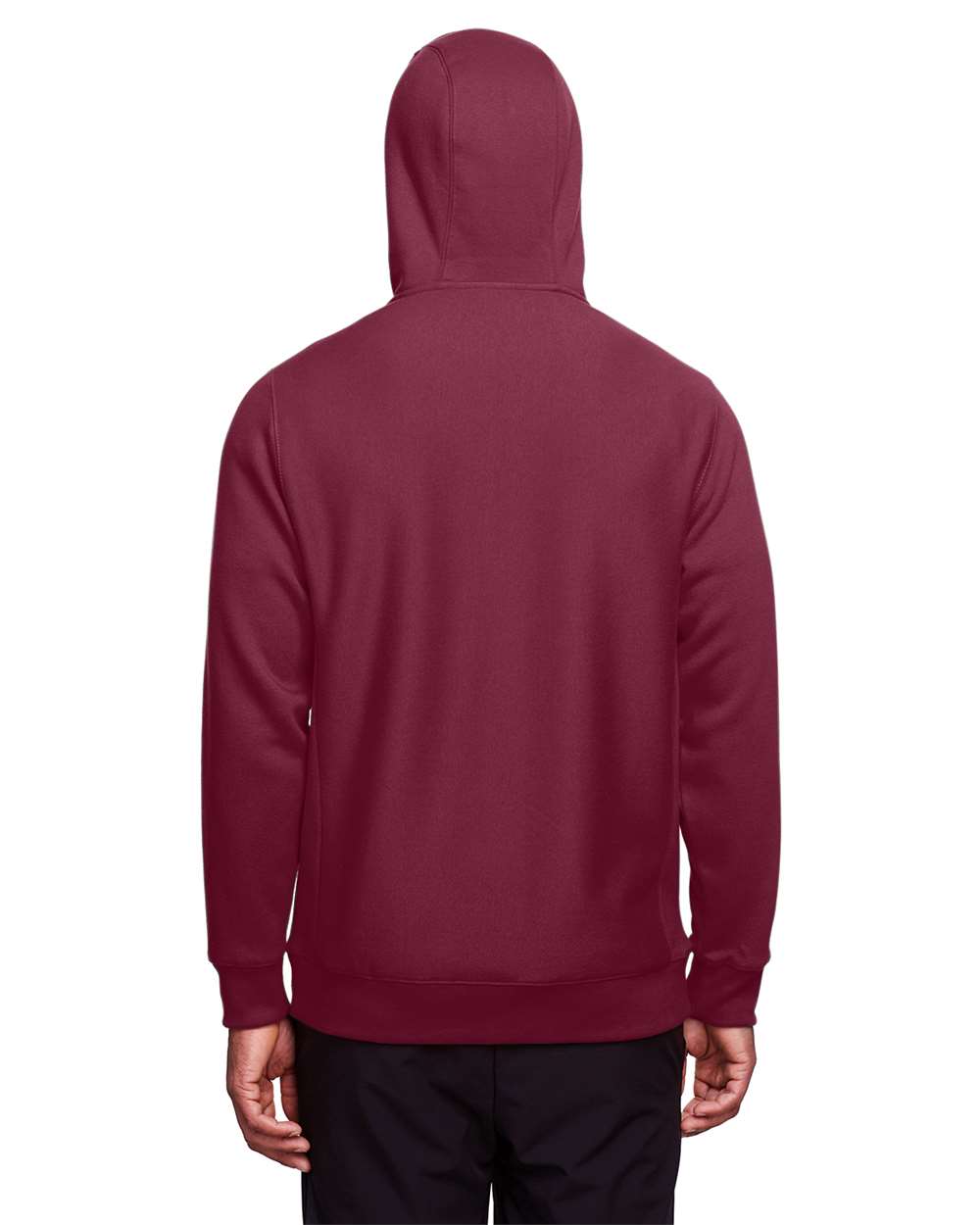 Unisex Zone HydroSport™ Heavyweight Full-Zip Hooded Sweatshirt - OnModelBack - B758D9534 - Sport Dark Maroon