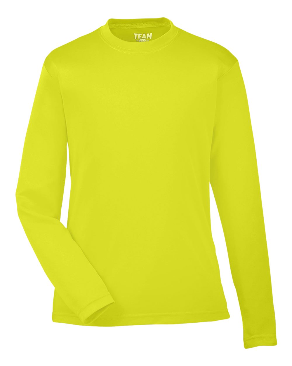Youth Zone Performance Long Sleeve T-Shirt - Front - B684D9172 - Safety Yellow