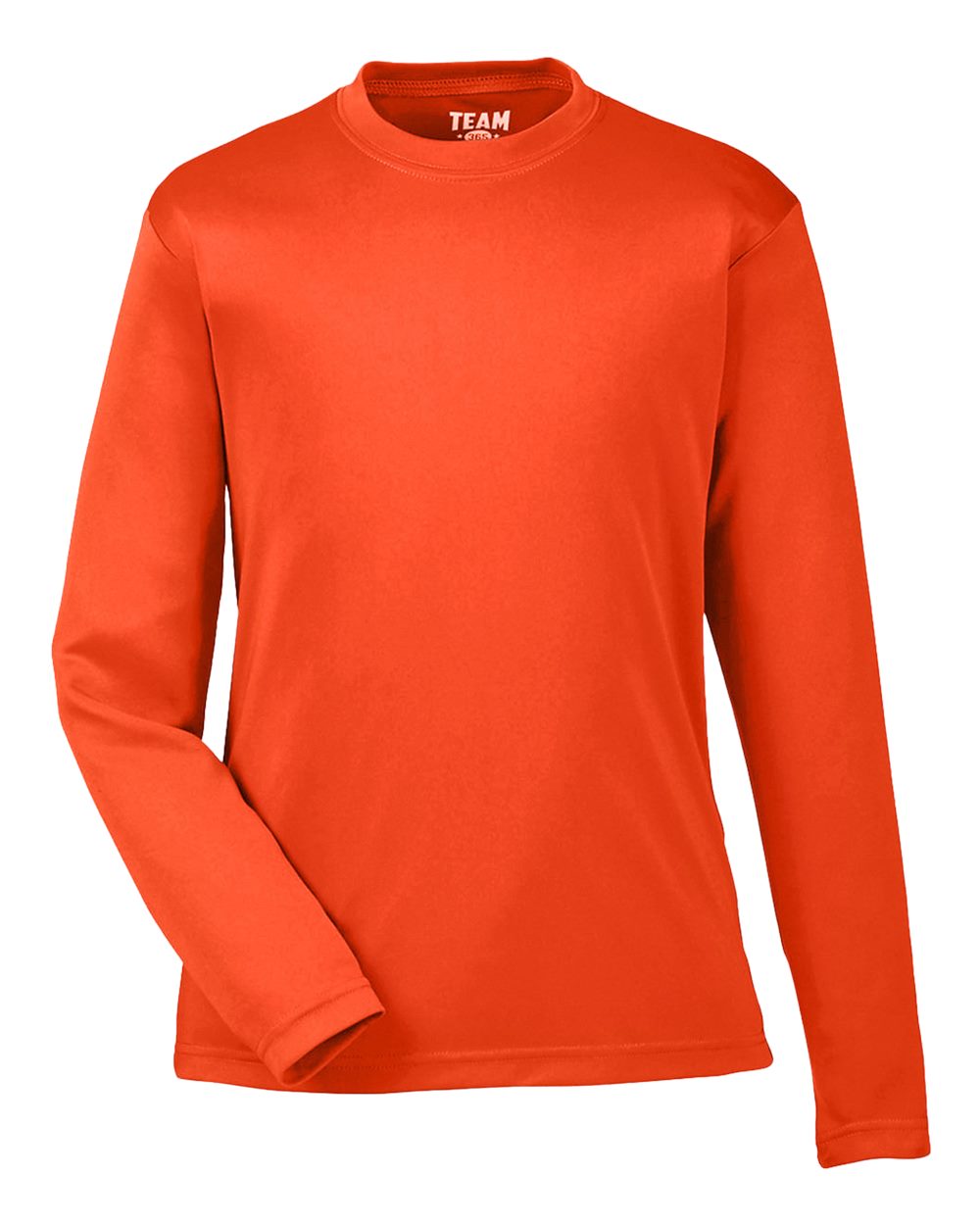 Youth Zone Performance Long Sleeve T-Shirt - Front - B684D9662 - Sport Orange