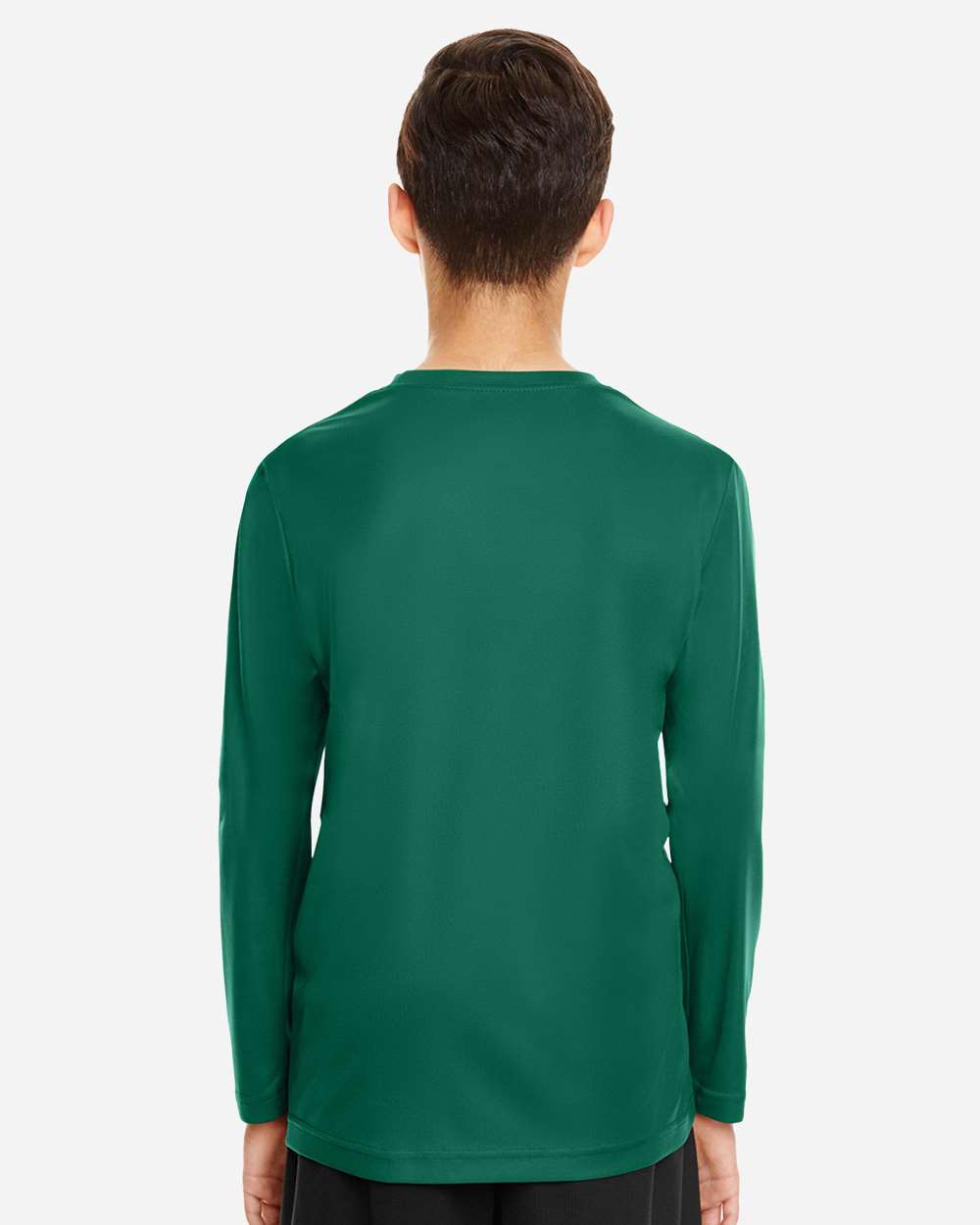Youth Zone Performance Long Sleeve T-Shirt - OnModelBack - B684D9072 - Sport Forest