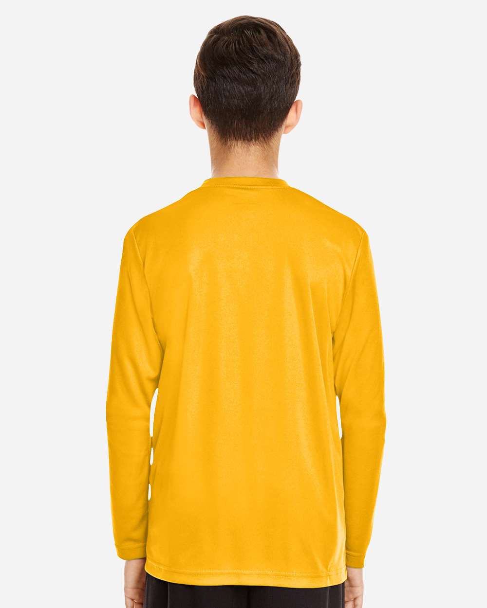 Youth Zone Performance Long Sleeve T-Shirt - OnModelBack - B684D9122 - Sport Athletic Gold