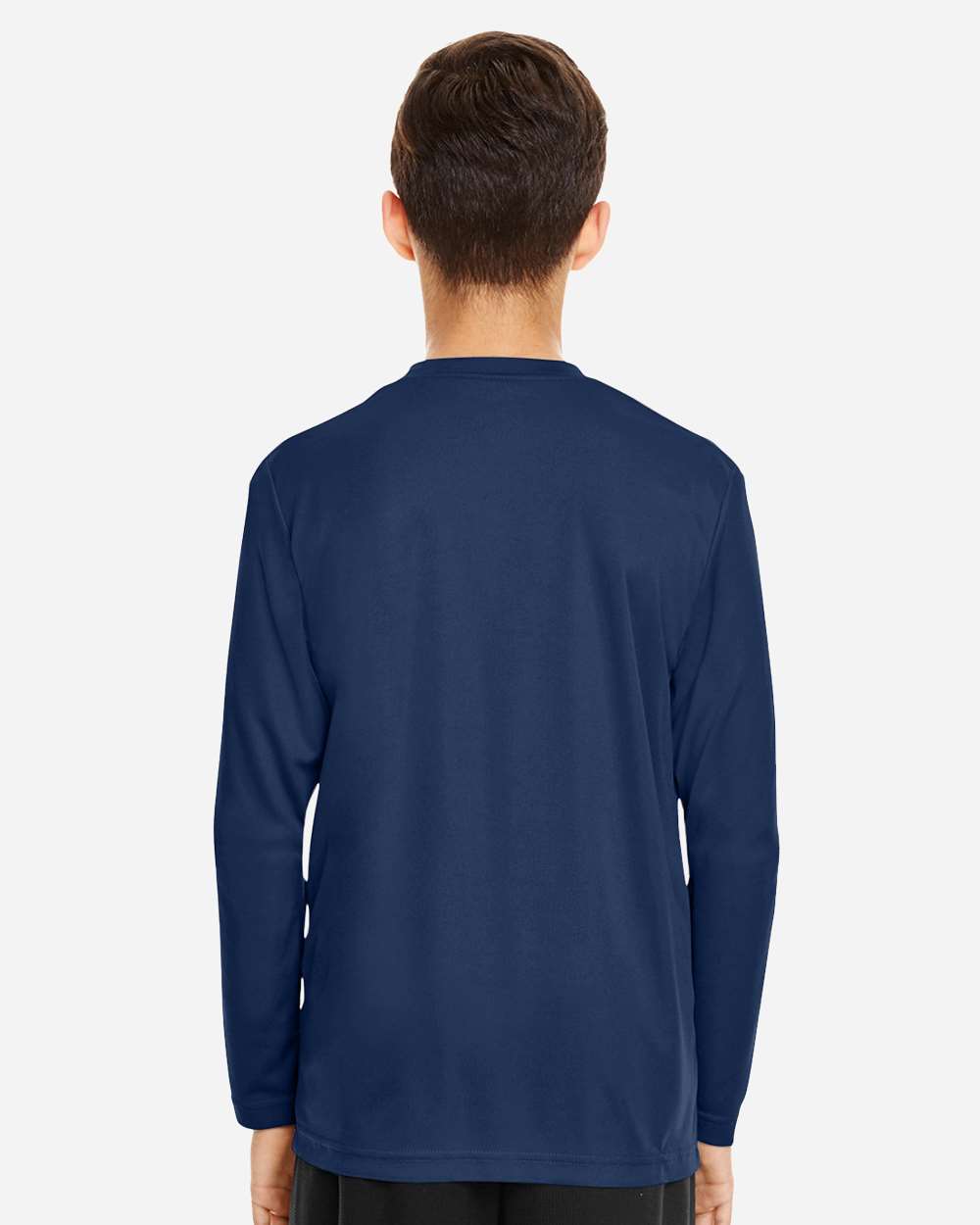 Youth Zone Performance Long Sleeve T-Shirt - OnModelBack - B684D9652 - Sport Dark Navy