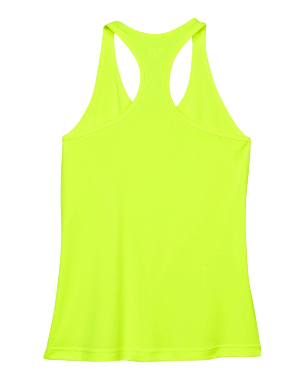 Women's Zone Performance Racerback Tank - Back - B682D9172 - Safety Yellow