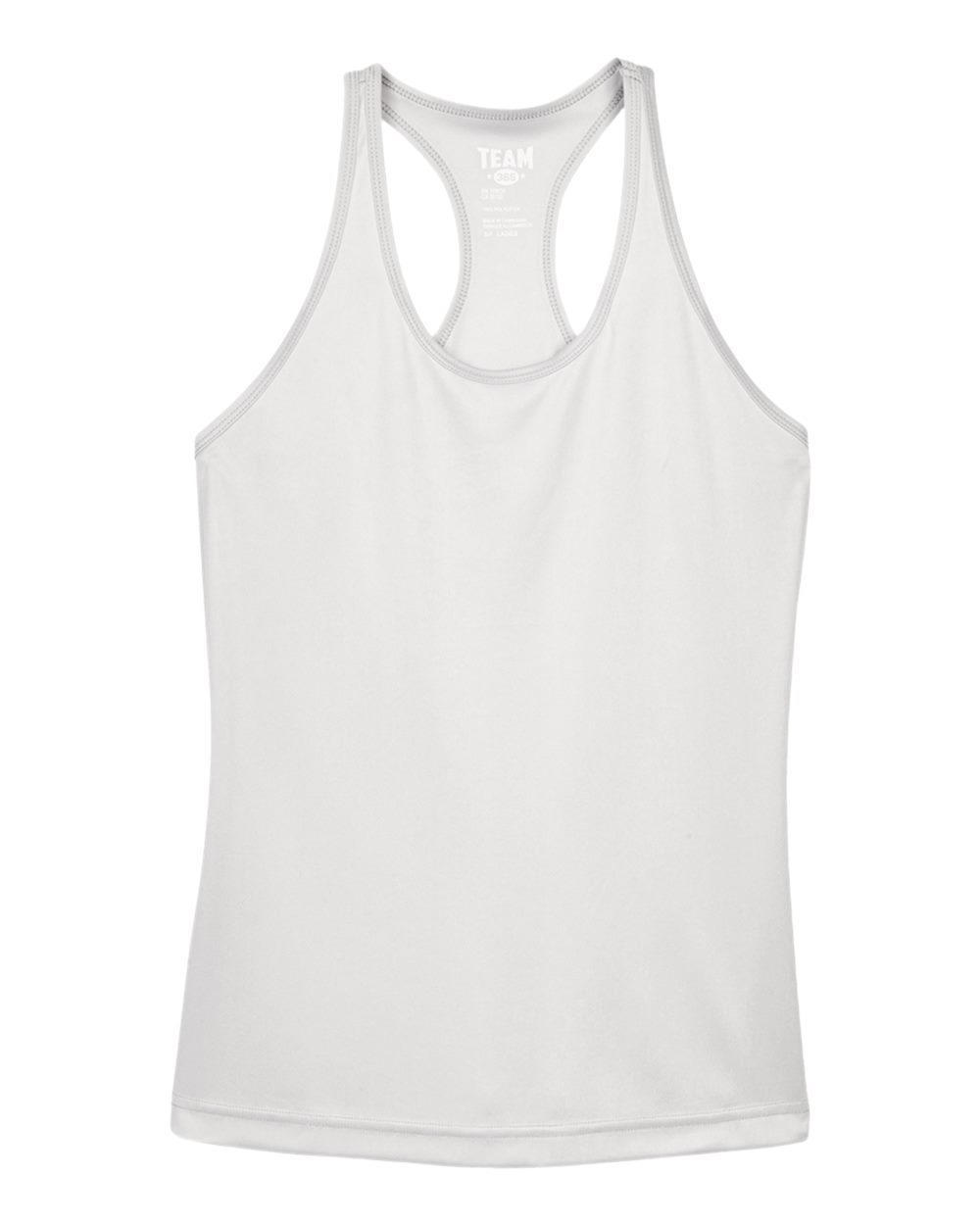 Women's Zone Performance Racerback Tank - Front - B682D9352 - Sport Silver