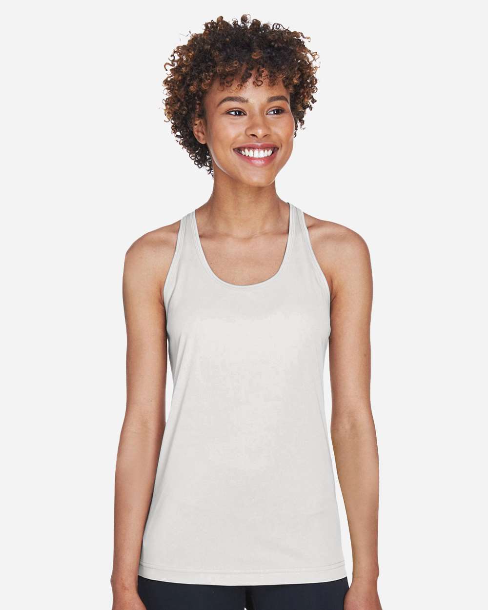 Women's Zone Performance Racerback Tank - OnModelFront - B682D9352 - Sport Silver
