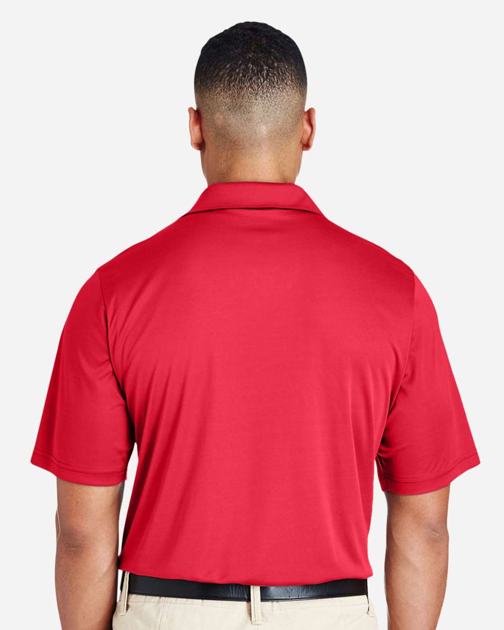 Men's Zone Performance Polo - OnModelBack - B365D9702 - Sport Red
