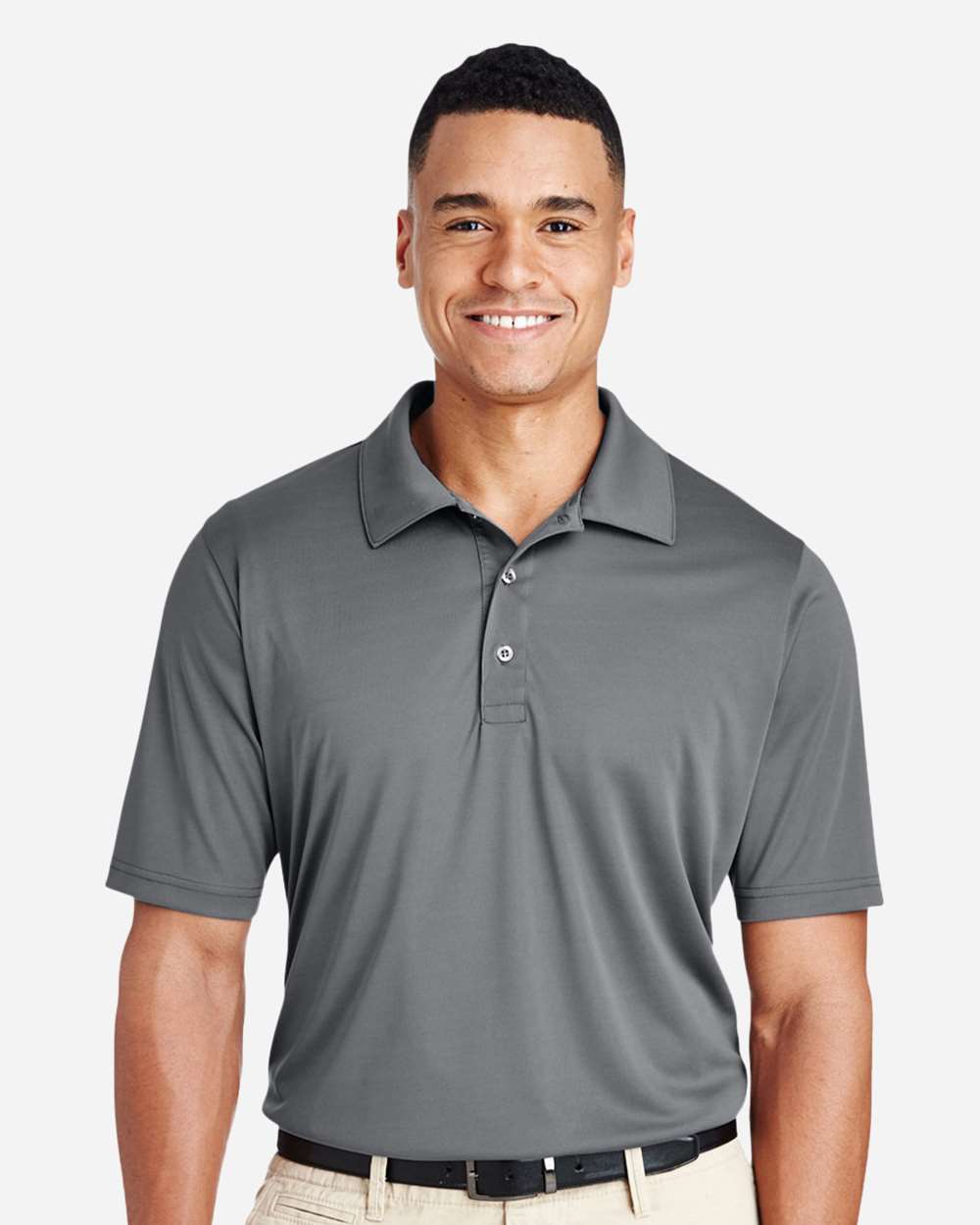 Men's Zone Performance Polo - OnModelFront - B365D9132 - Sport Graphite