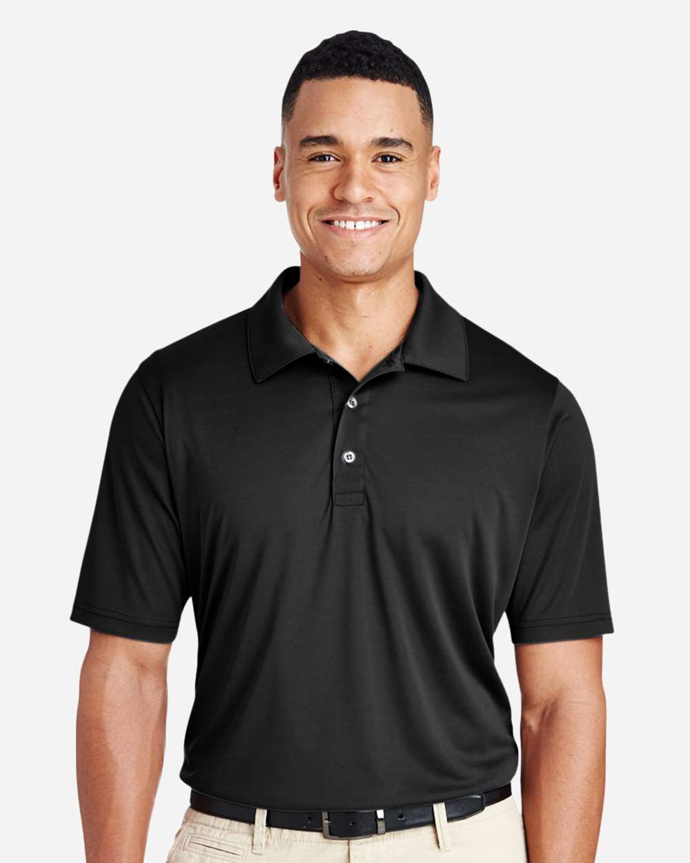 Men's Zone Performance Polo - OnModelFront - B365D9502 - Black