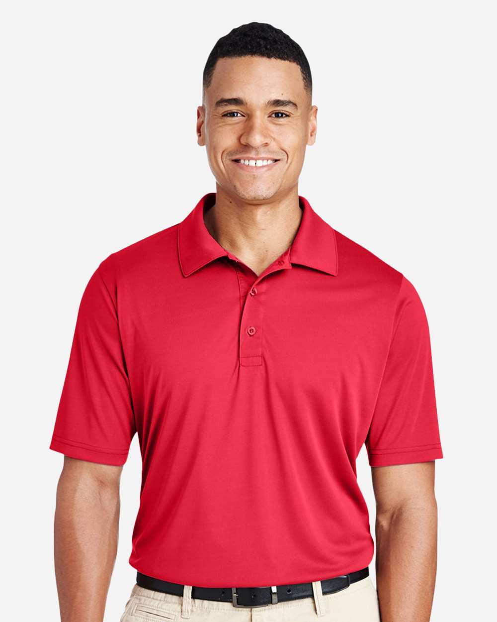 Men's Zone Performance Polo - OnModelFront - B365D9702 - Sport Red