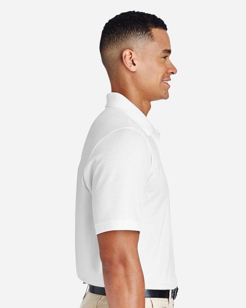 Men's Zone Performance Polo - OnModelSide - B365D9002 - White