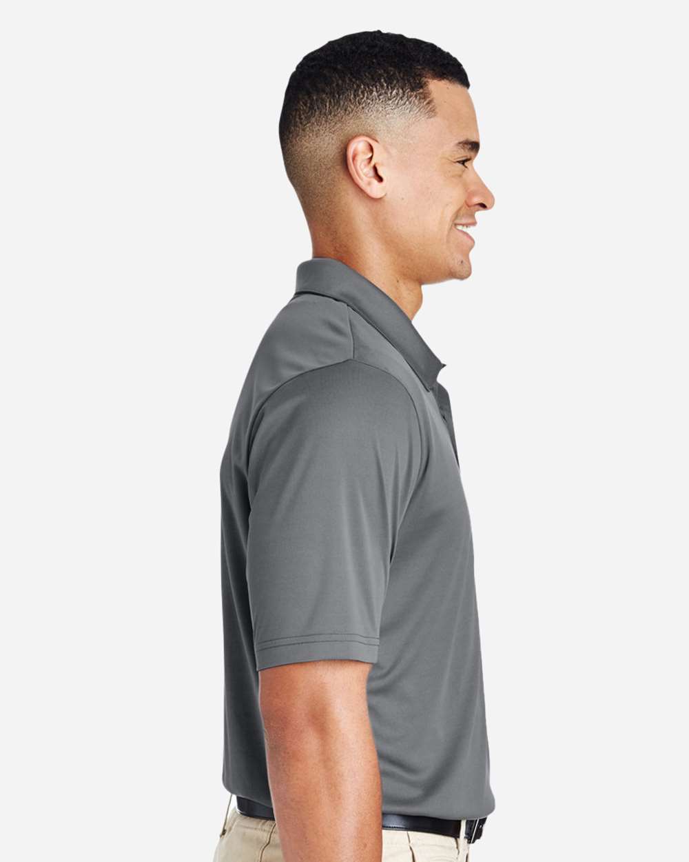 Men's Zone Performance Polo - OnModelSide - B365D9132 - Sport Graphite