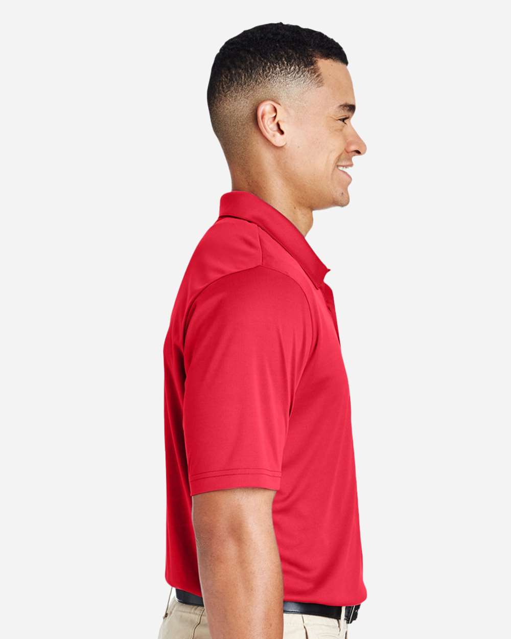 Men's Zone Performance Polo - OnModelSide - B365D9702 - Sport Red