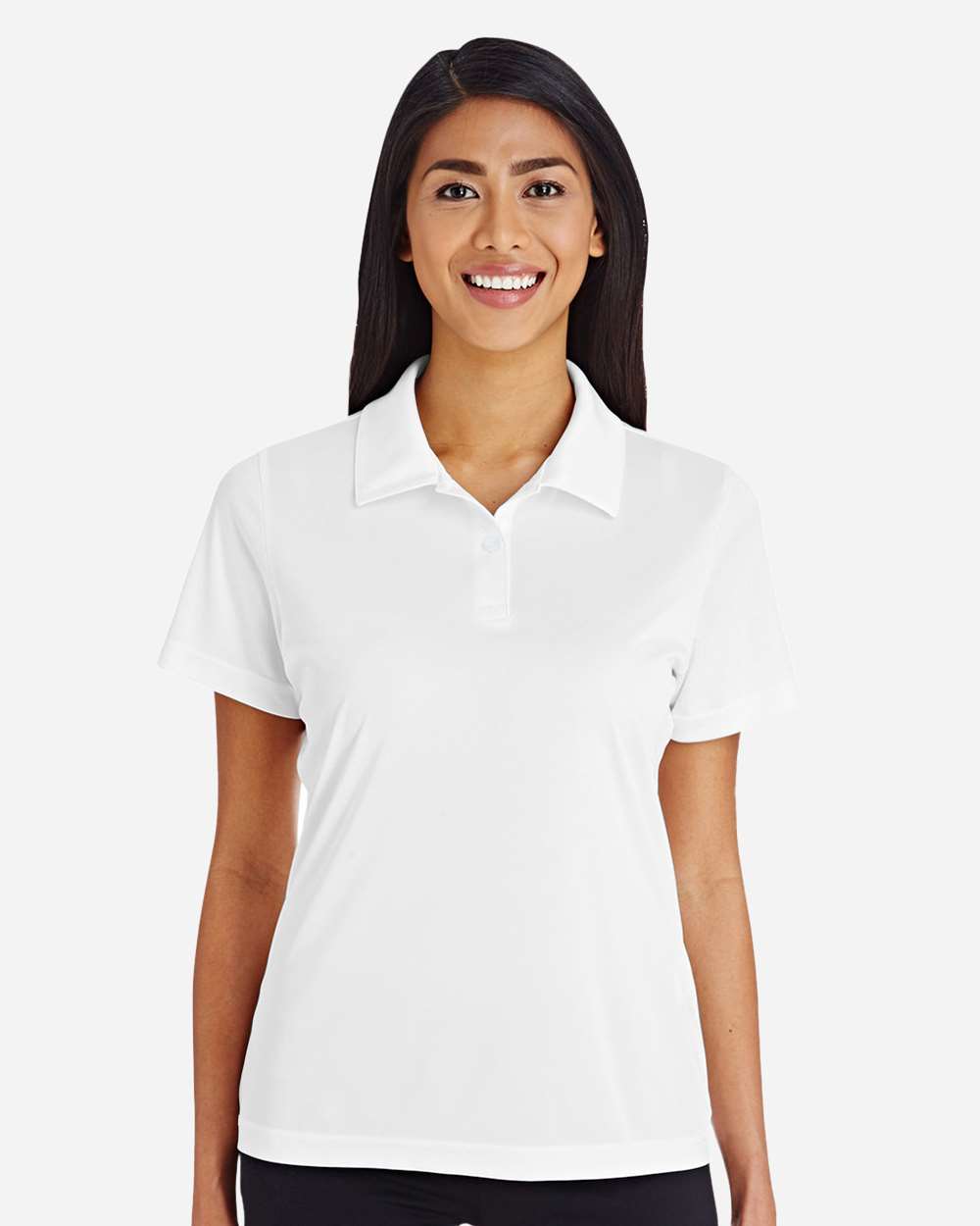 Women's Zone Performance Polo - OnModelFront - B723D9002 - White