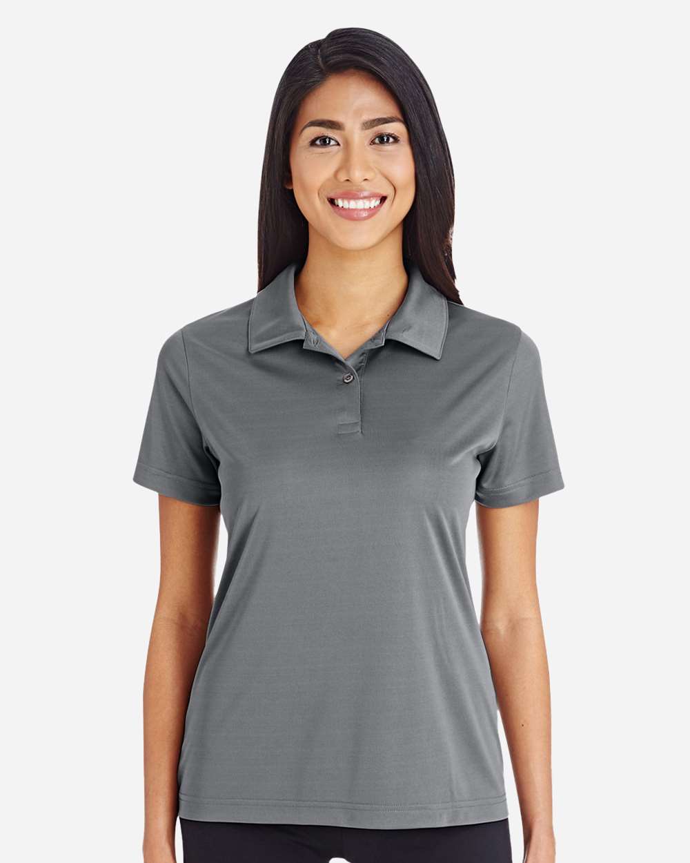 Women's Zone Performance Polo - OnModelFront - B723D9132 - Sport Graphite