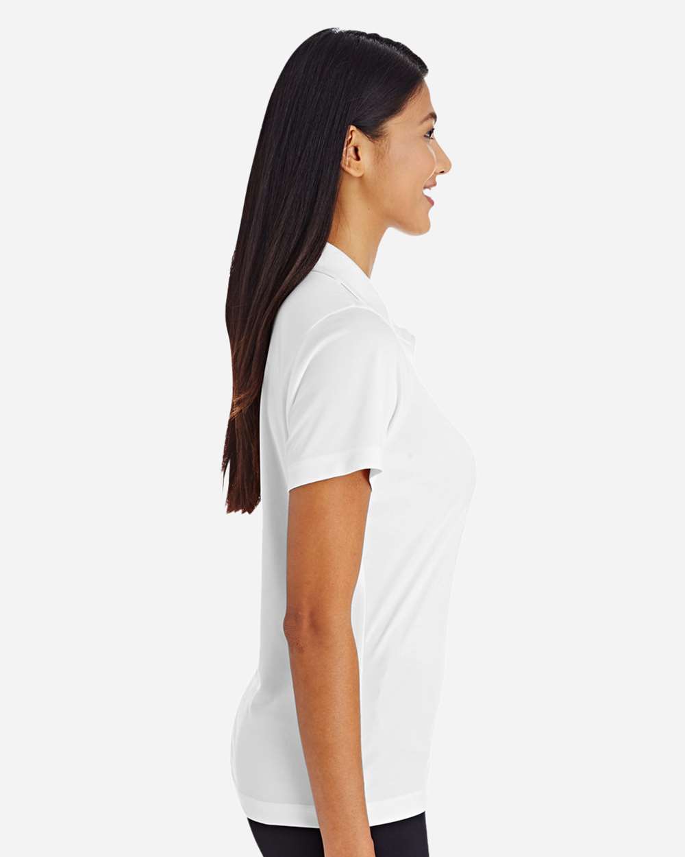 Women's Zone Performance Polo - OnModelSide - B723D9002 - White