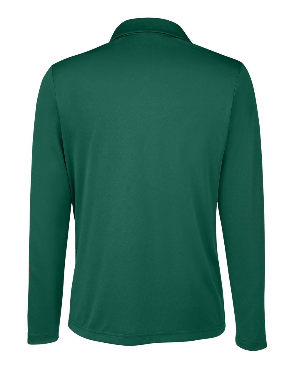 Women's Zone Performance Long Sleeve Polo - Back - B721D9072 - Sport Forest