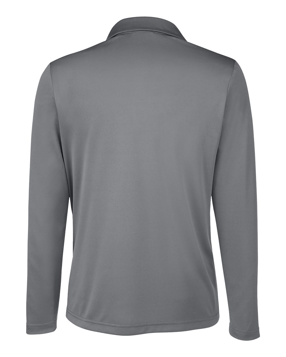 Women's Zone Performance Long Sleeve Polo - Back - B721D9132 - Sport Graphite