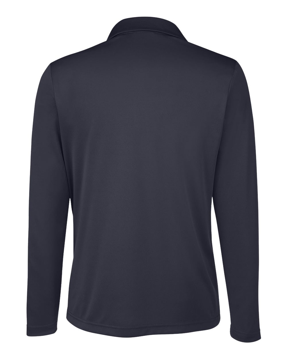 Women's Zone Performance Long Sleeve Polo - Back - B721D9505 - Black